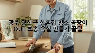 ✨ 광주 광산구 신혼집 청소, 곰팡이 OUT! 뽀송 욕실 만들기 꿀팁 🍯